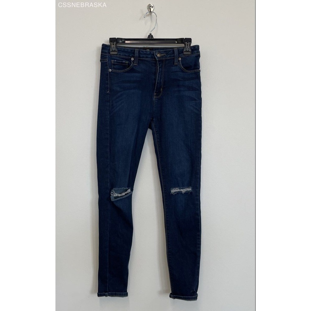 Just Black Blue Just Black Skinny Jeans Womens 28 Blue‎ Distressed - Size 28